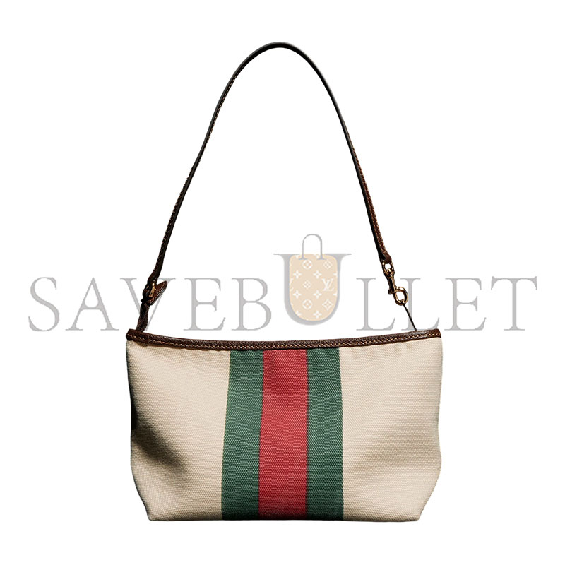 GUCCI SMALL POUCH WITH STRAP AND WEB A000MM (17*12.5*10cm)